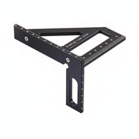 High Precision Woodworking Triangle Ruler Multifunctional Aluminum Alloy Speed Square Long-Lasting for Engineers, DIY Enthusiasts