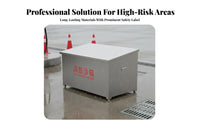 Fire Fighting Sandbox Thickened Steel Plate Flood Control Sand Container Large Capacity Emergency Sand Bin for Miners, Warehouses, Laboratories
