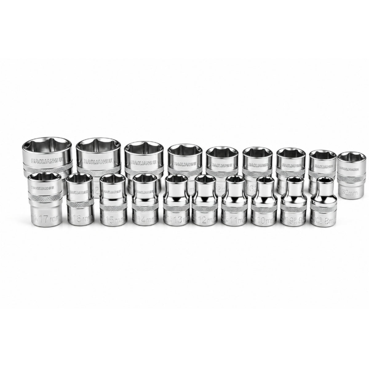 Hex Socket Set 1/2-Inch Tool Chrome Vanadium for Workshop, Mechanics, DIYers
