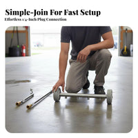4000 PSI 16 Inch Surface Cleaner Easy to Switch Modes Pressure Washer Undercarriage Cleaner Includes Extension Wands for Driveway, Workshop