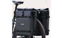 Cycle Cargo Saddle Bag Waterproof Roll-Top Saddle Bag Sturdy Bike Pannier for Bikepackers