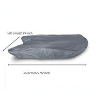 Inflatable Boat Cover Waterproof Dinghy Cover Heavy Duty Double Stitched for Outdoor Storage, Mooring