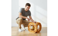 Boredom Relief Cat Tunnel Portable Foldable Cat Tunnel Sturdy Steel Frame Collapsible Pet Tube Peep-a-Boo Holes for Small Pets, Rabbits, Guinea Pigs