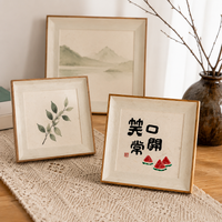 Handmade White Wood Photo Frame, Timeless Square Picture Display, Freestanding A4 Wooden Frame for Students, Couples