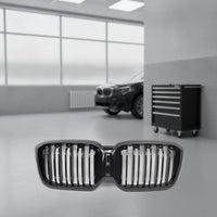 Gloss Black twoBar Kidney Grille ABS Front Kidney Grille Painted Lightweight