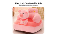 Anti-Fall creatureShaped Sit-myself-up spine and Head Support Plush creature Floor Seat Ergonomic Design Toddler Sofa Non-Slip Base for Toddlers, New Mothers, Nursery, Playroom, play period, Living Room