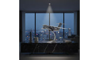 1/100 Aircraft Model with Stand Cast Metal Plane Model with Base Detailed for Study Room