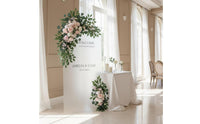 2 Pieces Wedding Arch Flower Set Elegant Design Corner Flower Decoration