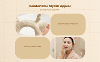 Plush Deer Antler Headband, Non-Slip, Women, Everyday Use