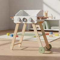Wooden Barbecue Grill Toy Realistic Wooden Grill Toy