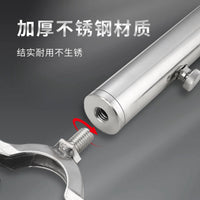 Stainless Steel Round Tube Railing Umbrella Stand with Base and Sleeve