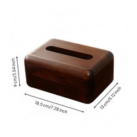 Wooden Tissue Box Cover Decorative Walnut Tissue Box Cover Smooth Surface for Dining Table, Bedroom