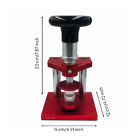 Rotary Watch Press Easy to Turn Watch Case Closing Tool Sturdy Metal Body