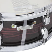 Shoulder Strap Included 14-Inch Snare Drum Textured Shell Steel Snare Drum Chrome Hardware Percussion Instrument White Drumheads