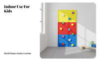 Kids Climbing Wall Develops Motor Skills Indoor Rock Climbing Wall Builds Strength & Coordination Playground Equipment for Children, Playroom, Bedroom