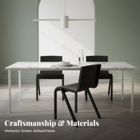 Armless Side Chair Nordic Design Aesthetic Molded Plywood Chair Bentwood Construction Ergonomic Backrest for Adults, Kitchen