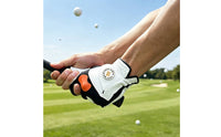 Grip Training Golf Glove Close-Fitting Golf Glove with Textured Grip Elasticated Wrist for Golfers, Beginners, Swing Alignment