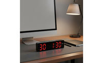 Long Battery Life LED Gym Timer Customizable Programs Multi-Function Electronic Clock USB-C Charging LED Fitness Stopwatch for Athletes, Kitchen