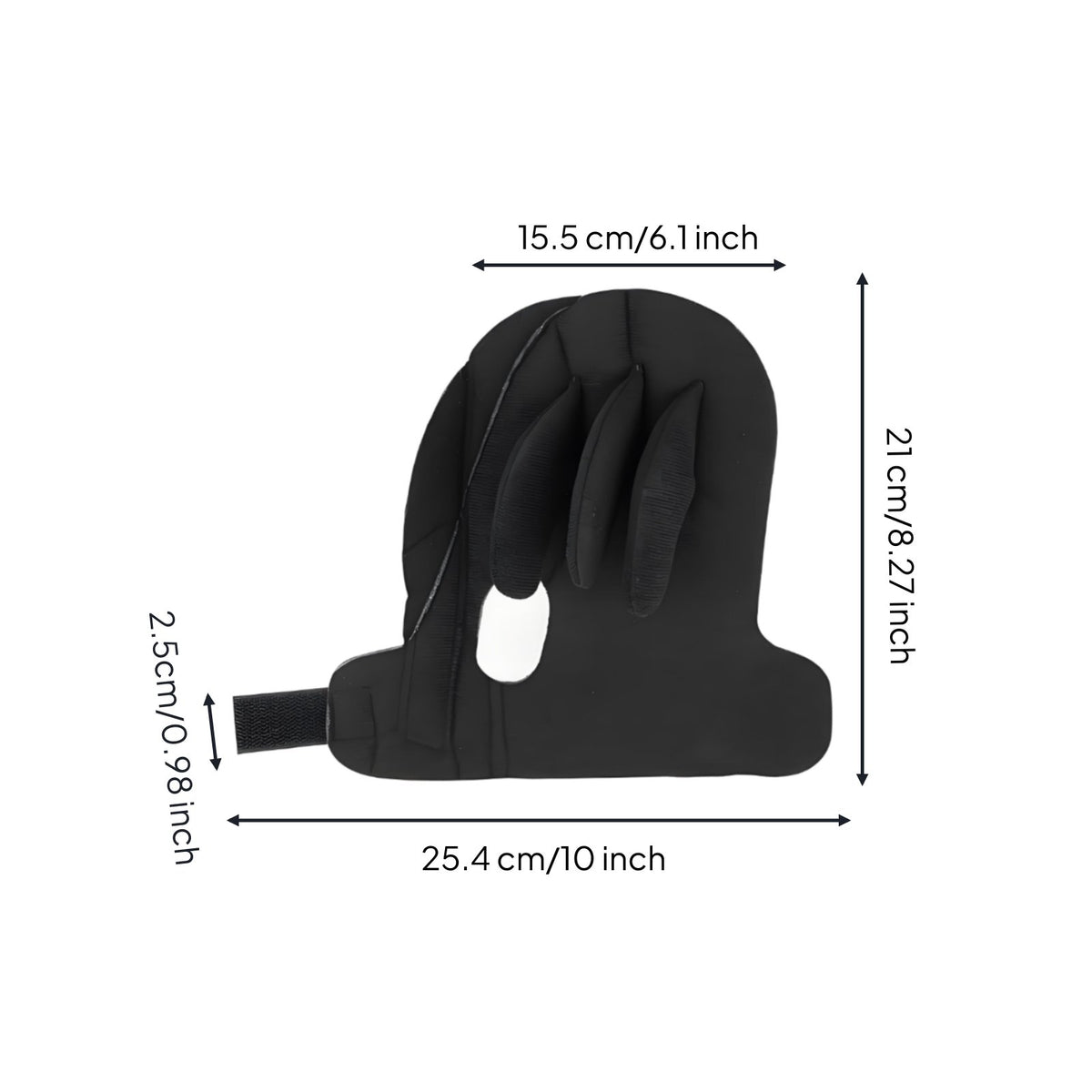 Pressure Relief Padded Finger Separator Glove Ergonomic Fit Adjustable Palm Protector Personal Care Item for Rehabilitation
