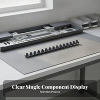 5 Pieces Molded Conductive Keyboard Strip Flexible Material Keyboard Touch Pad Black Conductive Rubber Strip