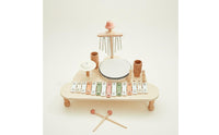 Hand-Eye Coordination Multifunction Percussion Toy Portable Wooden Xylophone Table Early Learning Baby Music Hub CE Certified for Children, Toddlers, Home, Playroom