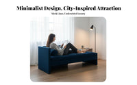 Modern Minimalist design S-Shaped Chaise Lounge Light Luxury artistic Indoor Furniture Deep Seat highlight Seating firm-density Foam for Interior Designers, Business Owners, Living Room, Bedroom, Apartment, Reception Area