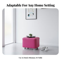 Comfortable anti-skidded Seat Upholstered Shoe Bench adaptable Upholstered Rectangular Ottoman Space-Saving Low Stool Anti-Slip Foot anti-skids for Families, homeowners, Entryway, Living Room, Hallway, Bedroom