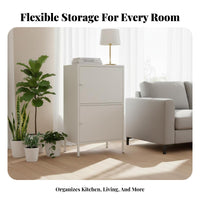 Multifunctional Fluted Door Credenza adaptable Placement Storage Furniture Adjustable Shelves Sideboard Easy to Assemble for Apartment Dwellers, Interior Design aficionados, Living Room, Kitchen, Entryway, Hallway