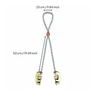 Oil Drum Lifting Clamp Alloy Steel Hook Forklift Drum Grabber Heavy Duty Barrel Lifting Chain Strap for Warehouse, Factory, Construction Site