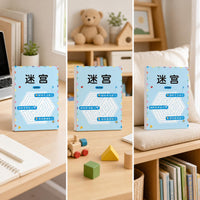 Maze Game Book for Kids, Brain Development, Focus Training, Patience, and Intelligence Enhancement, ADHD Friendly