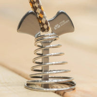 2 Pieces Aluminum Alloy Fishbone Tent Stakes Hooked End Fishbone Tent Stake Compact Outdoor Gear Lightweight for Camping