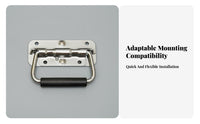 Recessed coil-loaded Pull comfortable Rubber Grip Ergonomic comfortable Rubber Grip Hardware Fitting for Musicians, tour crew members