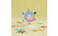 Parrot Rotating Wheel 360° Rotation Interactive Parrot Toy Colorful Design Rotating Bird Toy for Cockatiels, Lovebirds
