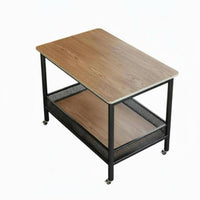 Nordic design 2-Tier Rolling End Table Modern Minimalist Design Household Furniture Light Luxury Utility Cart Easy to Move for Apartment Dwellers, Office Workers, Living Room, Small Spaces, Bedroom, Balcony