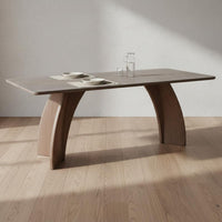 Italian Design Sintered Stone Dining Table Wear-Resistant Rectangular Dining Table Set Easy to Clean Home Furniture for Kitchen