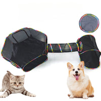 3 Pieces Collapsible Cat Enclosure with Tunnel Breathable Cat Playpen with Tunnel Portable Outdoor for Cats