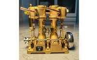 Engine Model High Precision Miniature Steam Engine Mechanical Aesthetic Desktop Ornament for Hobbyists, Desk, Office, Display Cabinet