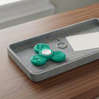 Gliding Rotating Clover Portable Textured Long-Lasting Silicone Worry Stone for Children, Students, School, Classroom, Homework
