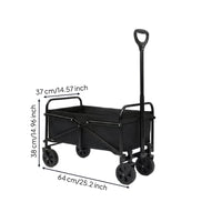Foldable Wagon Cart Compact Collapsible Wagon Collapsible Utility Cart Portable Versatile for Campers, Camping