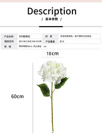 New Artificial Hydrangea Flower 3 Leaves 96 Petals for Wedding Home Decoration and Photography Props