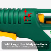 Fast Heating Hot Melt Glue Anti-Leak Design Industrial Hot Glue Built-in Stand for Homeowners, Parents, Home Repair, School Projects