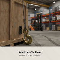 Soft Steel Wire Rope for Electric and Manual Mini Hoist, Lifting Hook, Press Buckle