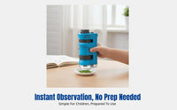 Handheld Science Microscope for Kids, Portable Magnifier, 60X-180X Adjustable, Educational Toy, Random Color