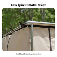 Easy Setup Car Side Tent Waterproof Ssun's Rays Tailgate Sunshade sun's Rays Protection Vehicle Awning Wind-Resistant for Outdoor Enthusiasts, Tailgaters, Families, Tailgating, Road Trips, Picnics, Beach