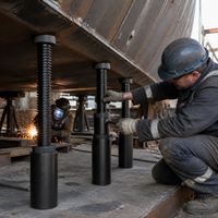 Heavy Duty Screw Jack for Machining Centers - Adjustable Flat Head Clamp