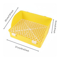 Guinea Pig Toilet Large Space Splatter Guard Litter Pan Deep Tray Small Animal Toilet