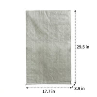 Bulk Value Builders Bags, Polypropylene Debris Sacks for Construction, 100 Pack Open Top Garden Waste Bags for Heavy Loads and Garden Debris