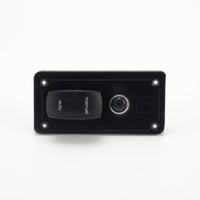 Marine Bilge Pump Switch Panel Manual Auto DC Distribution Panel with Switch Compact Rectangular for Helm