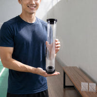 Cylindrical Clear Plastic Shuttlecock Tube Round-Topped Badminton Shuttlecock Tube Simple Shuttlecock Carry Case Portable