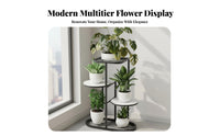 Space-Saving Multi-Level Plant Stand Sturdy and Long-Lasting Multi-Tier Plant Rack Strong Load-Bearing Flower Pot Holder Elegant Design for Indoor Gardeners, Homeowners, Decorators, Balcony, Living Room, Bedroom, Office
